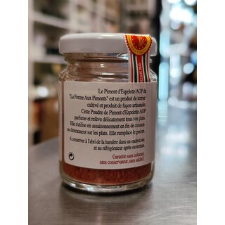 Piment dEspelette Franzsischer Chili 40 g im Glas mit A.O.P. Siegel