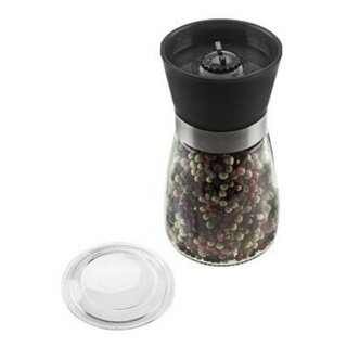 Manuelle Gew�rzm�hle mit Keramik-Mahlwerk, Glas und Edelstahl, 185 ml 1 St�ck