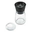 Manuelle Gewürzmühle mit Keramik-Mahlwerk, Glas und Edelstahl, 185 ml 1 Stück