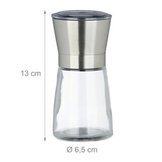 Salz- und Pfefferm�hlen Set 2-teilig ? Glas / Keramikmahlwerk