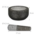 Granit Mörser mit Stößel 16 cm