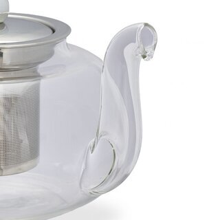 Glas Teekanne mit Sieb ? Borosilikatglas (ca. 1 Liter)