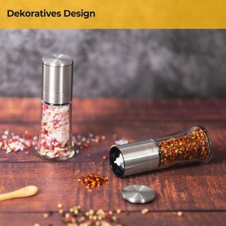 Salz- & Pfefferm�hlen Set ? Edelstahl & Glas ( 2 er Set )