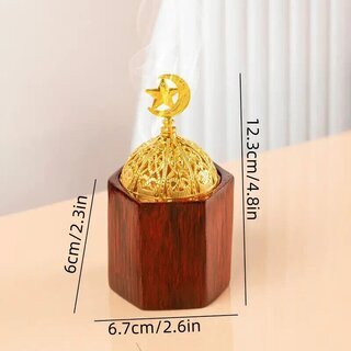Goldener R�ucherst�bchenbrenner, Holz & Metall 1 St�ck