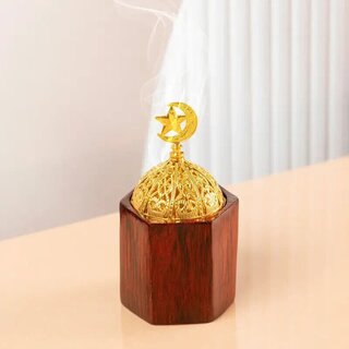 Goldener R�ucherst�bchenbrenner, Holz & Metall 1 St�ck