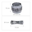 Mörser mit Stößel aus Marmor 12,5 cm