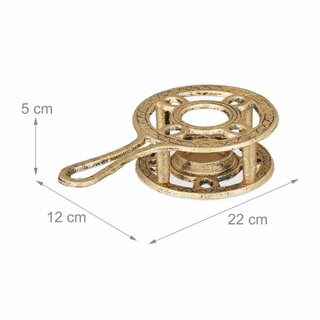 Antikes Stvchen in Gold Schwere Qualitt aus rustikalem Gusseisen