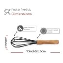 Silikon Schneebesen mit Holzgriff 1 Stück