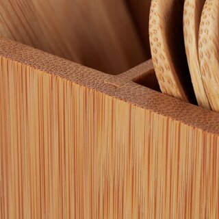 Bambus Besteckset 41-teilig mit Beh�lter