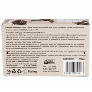 Eselsmilch Gesichtsreinigungsseife Donkey Milk Soap 100 g Esek St Sabunu 