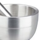 Mörser mit Stößel Edelstahl 10 cm