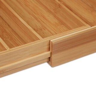 Schubladeneinsatz f�r Besteck aus Bambus (ausziehbar)