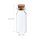 Mini Glasflasche mit Korken 1 Stück ca. 10 ml