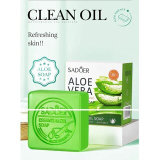 Aloe Vera Seife mit therischen len Tiefenreinigung, Feuchtigkeitsspendend 100 g