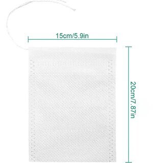 Teefilterbeutel mit Kordelzug ? Einweg-Teesiebe aus ungebleichtem Material ( 10 St�ck )