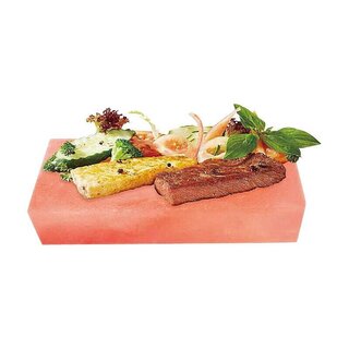 Salzsteinplatte rechteckig 10 � 20 � 2,5 cm ? f�r Grill & BBQ 1 ST�CK