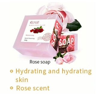 Natrliche Rose Handgemachte Seife enthlt organische therische le 100 g