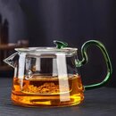 Glas-Teekannen-Set mit Infuser  1 Stck fr Blhenden &...