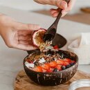 Natürliche Kokosnussschale, Holzsalatschüssel, Smoothie-Schüssel 1 Stück