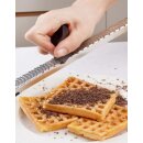 Edelstahl-Handheld-Zitronenreibe Lange Griff-Schokoladenreibe Käse-Mühle 1 Stück
