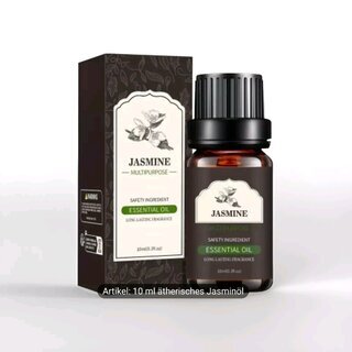 Jasmine Essential Oil 10 ml Unisex fr Erwachsene, Alkoholfrei fr Haut Krper