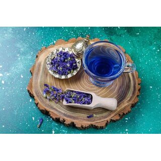 Schamblumenblten blau ganz 10 g Butterfly Pea Flower Tea ( Mavi Kelebek ayi )