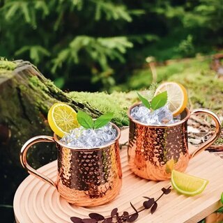Kupferbeschichtete Hochwertige Moscow Mule Cocktail...