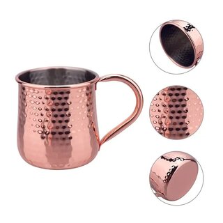Kupferbeschichtete Hochwertige Moscow Mule Cocktail Edelstahl 1 STCK ( 500 ml )