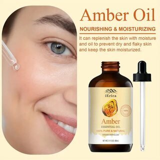 Amber Oil - therisches Bernsteinl - 100% rein und natrlich 60 ml Krperpflege