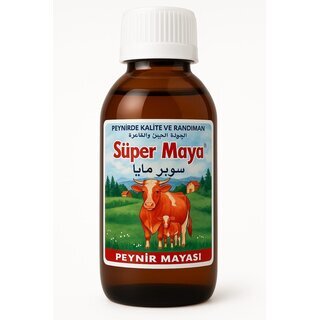 Süper Maya Peynir Mayasi 88 ml Flüssig Lab natürlicher,...