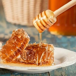 Honiglffelstbchen Holz 15 cm Honiglffel, Natrliches Bienenstock 1 Stck