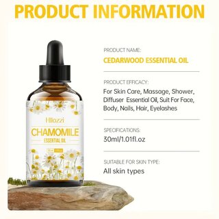 Kamillen-l, alkoholfreie Formel fr Feuchtigkeit, Spa, Massage zu Hause 30 ml