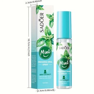 Minz - Atem - Spray ? Alkoholfrei, Sanft & Erfrischend, 18 ml Tragbar fr Reisen