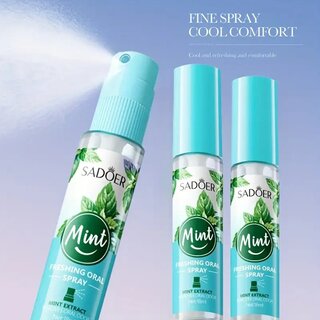 Minz - Atem - Spray ? Alkoholfrei, Sanft & Erfrischend, 18 ml Tragbar fr Reisen