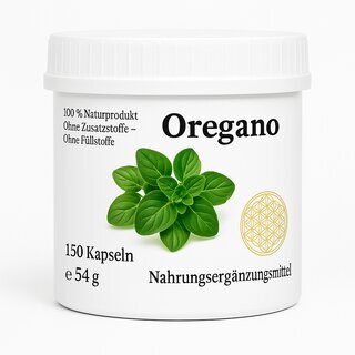 Oregano Kapseln 100% Natur, ohne Zusatzstoffe, vegane Kruterkapseln 150 Kapseln